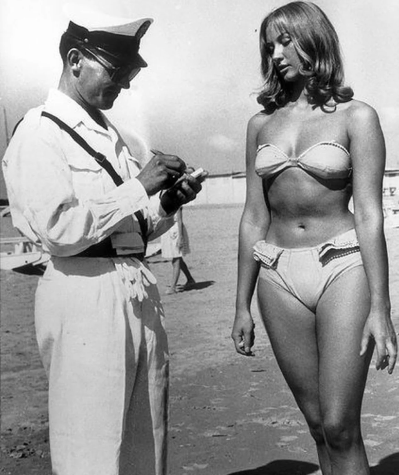woman ticketed for wearing bikini